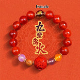 Violet Phoenix 2025 Energy Bracelet - Fire Fortune Crystal for Women's Empowerment (Feng Shui Gift)